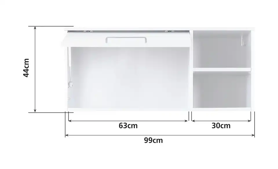 Hängeschrank, Bemaßung