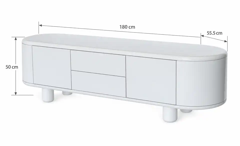 TV-Board, Bemaßung