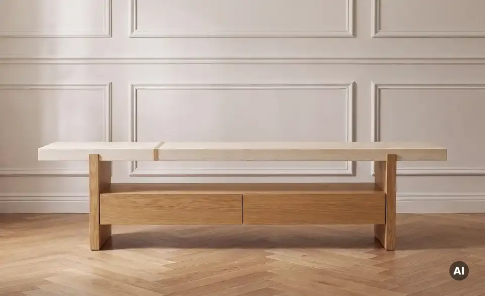 TV-Lowboard, in Wohnsituation