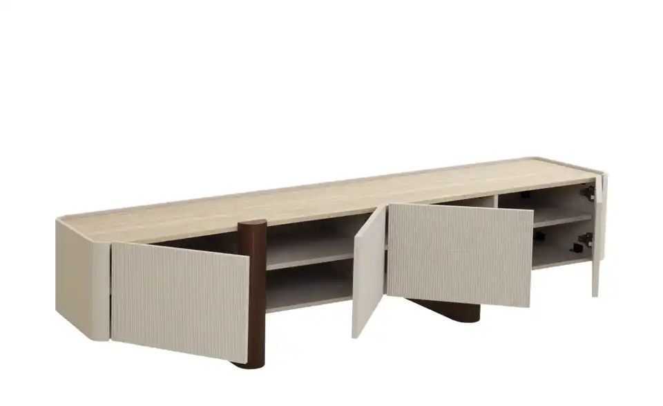 TV-Lowboard, geöffnet