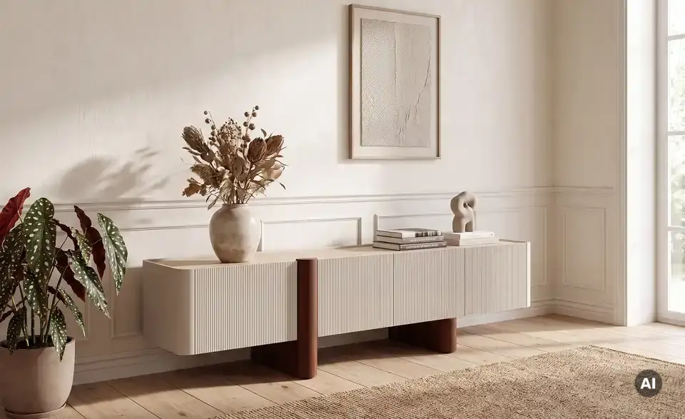 TV-Lowboard, in Wohnsituation