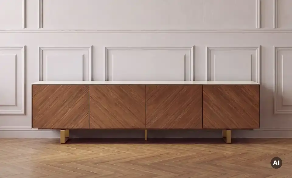 TV-Lowboard, in Wohnsituation