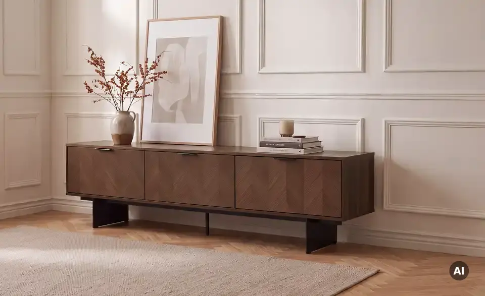 TV-Lowboard, in Wohnsituation