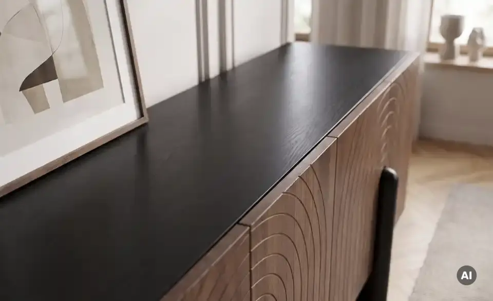 TV-Lowboard, Detailansicht
