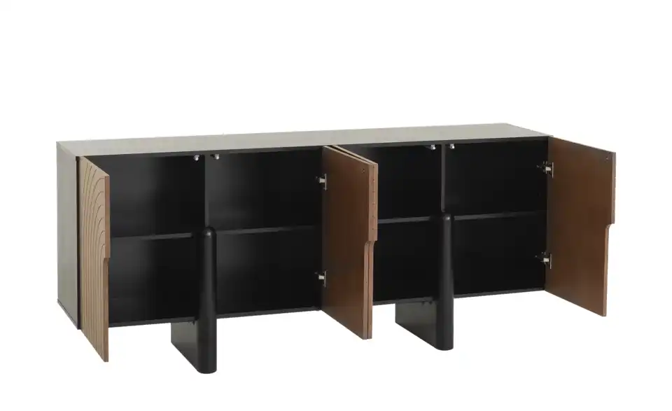 TV-Lowboard, geöffnet
