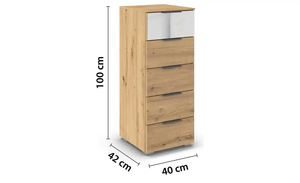 Hochkommode, Bemaßung