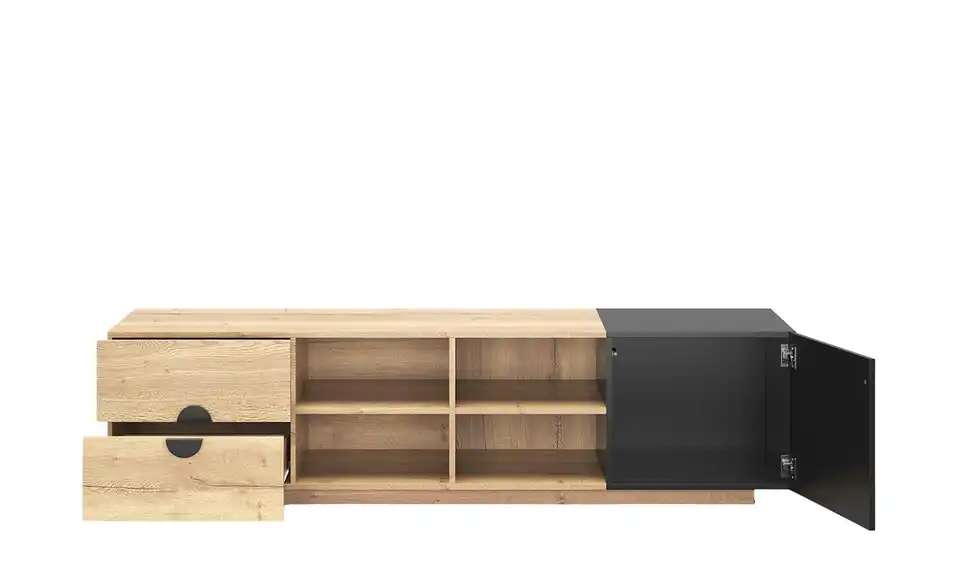TV-Lowboard LED-Beleuchtung, geöffnet