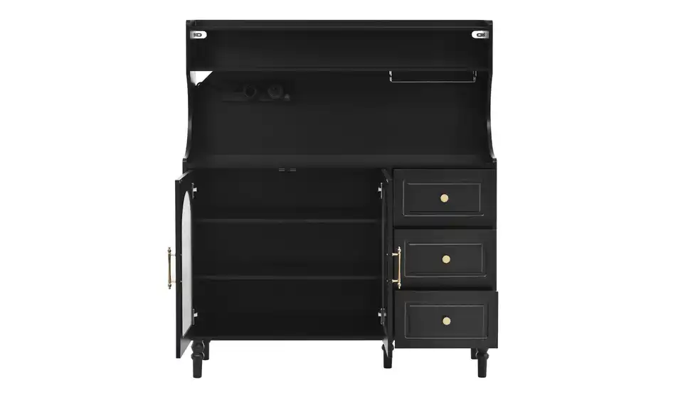 Buffetschrank, geöffnet