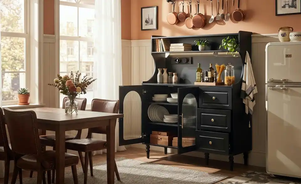 Buffetschrank, in Wohnsituation