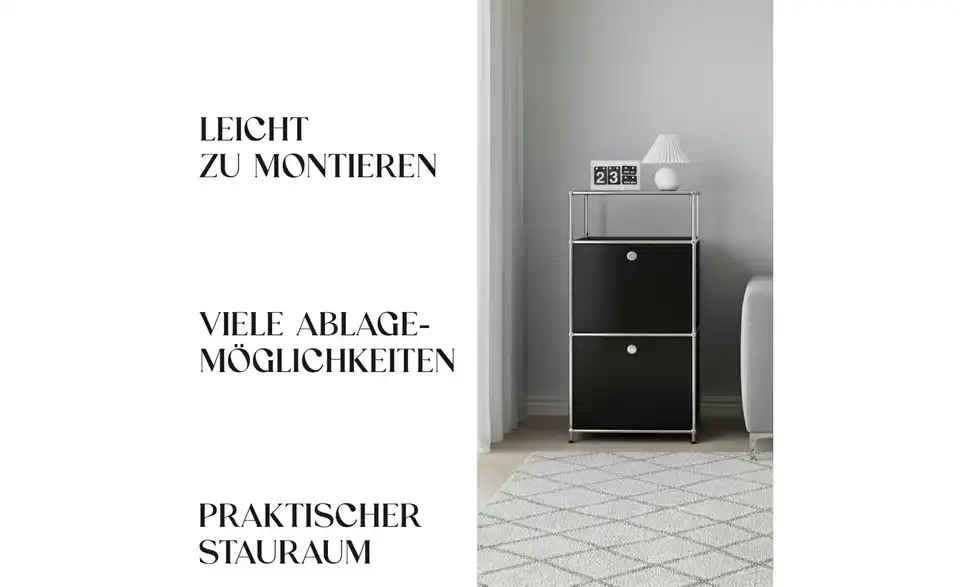 Floordirekt Metallregal, Bild mit Text
