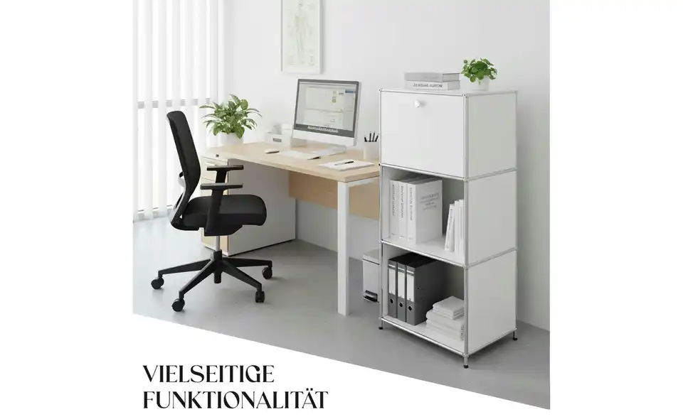 Floordirekt Metallregal, Bild mit Text