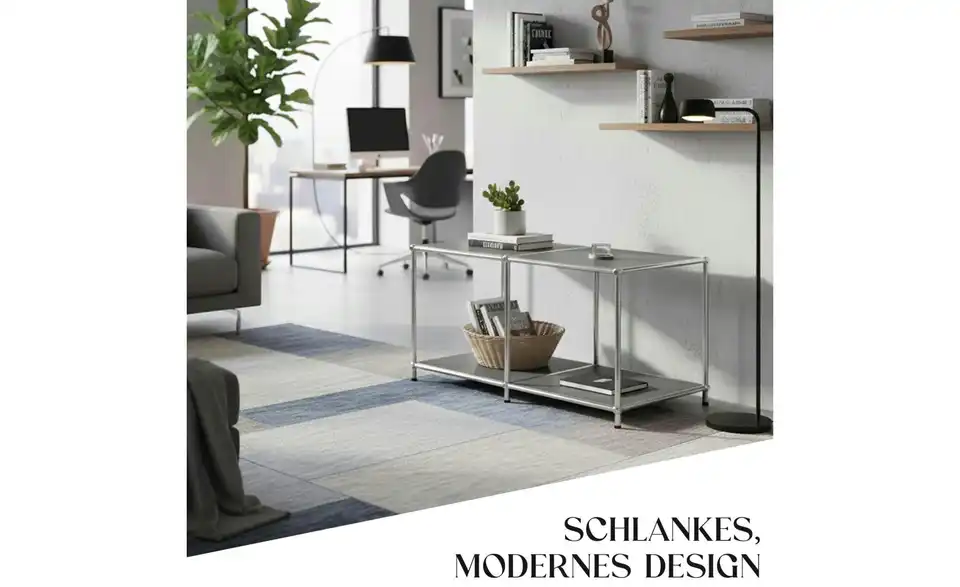 Floordirekt Metallregal, Bild mit Text