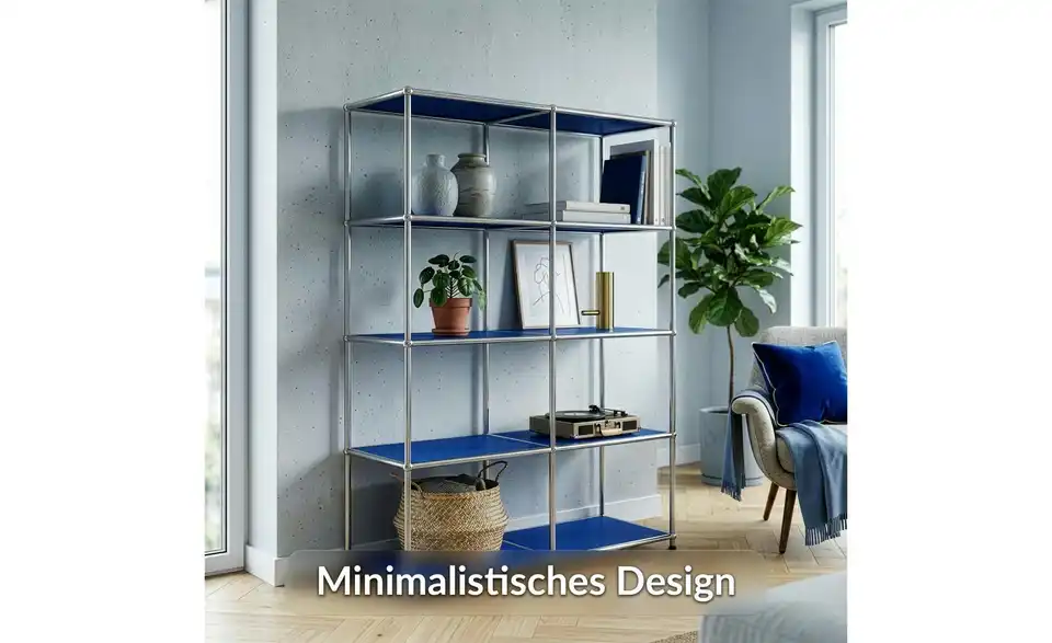 Floordirekt Metallregal, Bild mit Text
