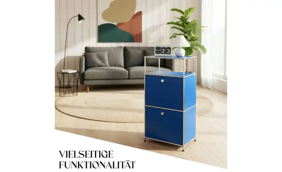 Floordirekt Metallregal, Bild mit Text
