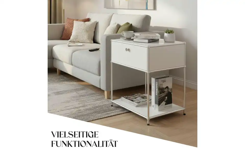 Floordirekt Metallregal, Bild mit Text