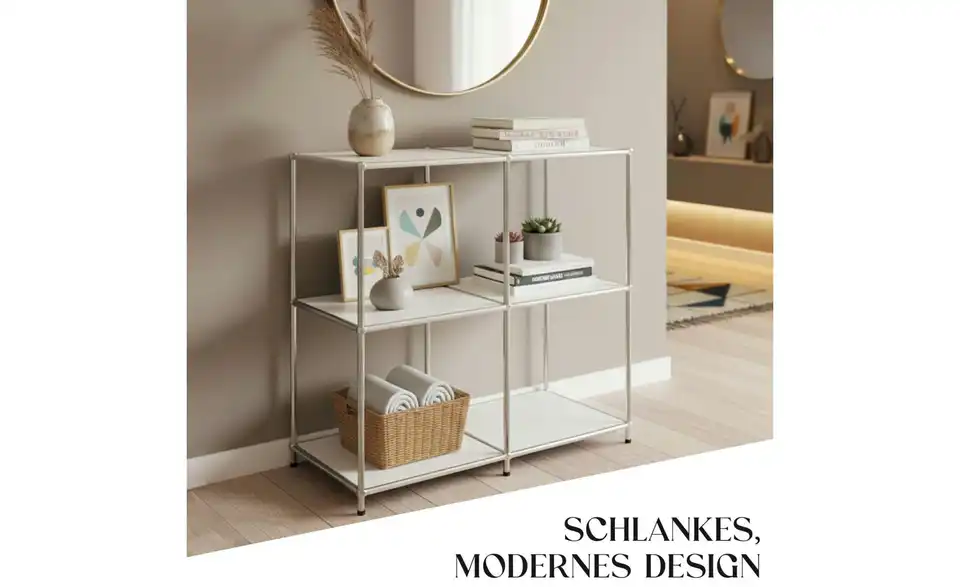 Floordirekt Metallregal, Bild mit Text