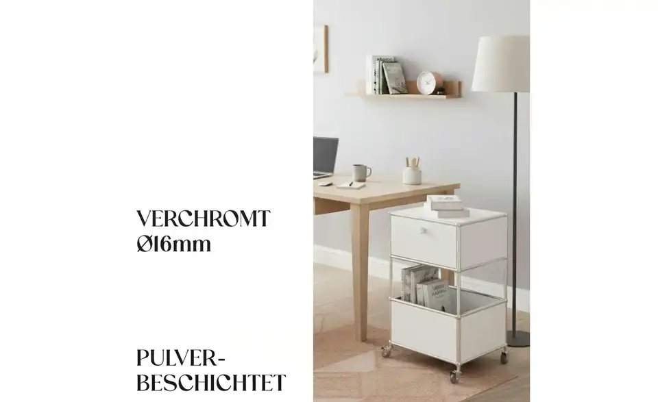 Floordirekt Metallregal, Bild mit Text