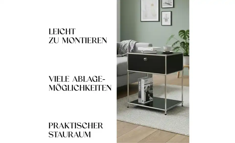 Floordirekt Metallregal, Bild mit Text