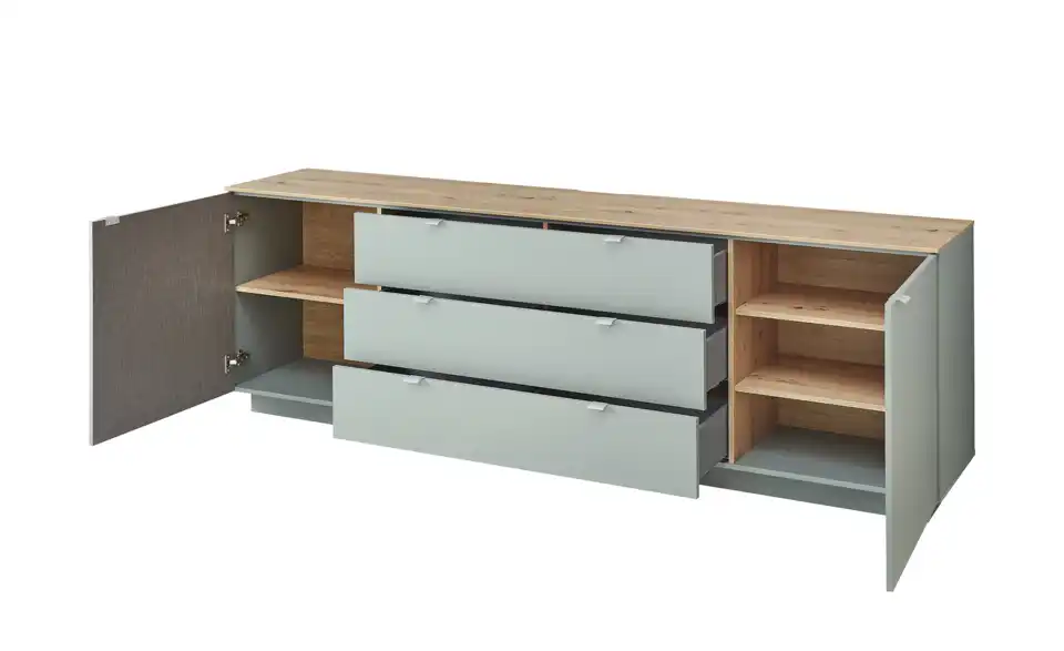 TV-Sideboard, geöffnet