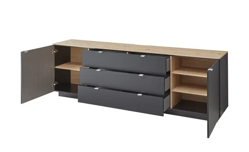 TV-Sideboard, geöffnet
