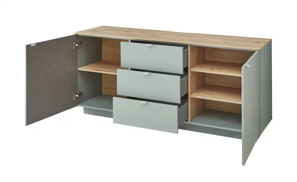 TV-Sideboard, geöffnet