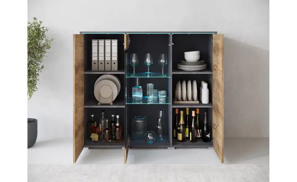Highboard, geöffnet