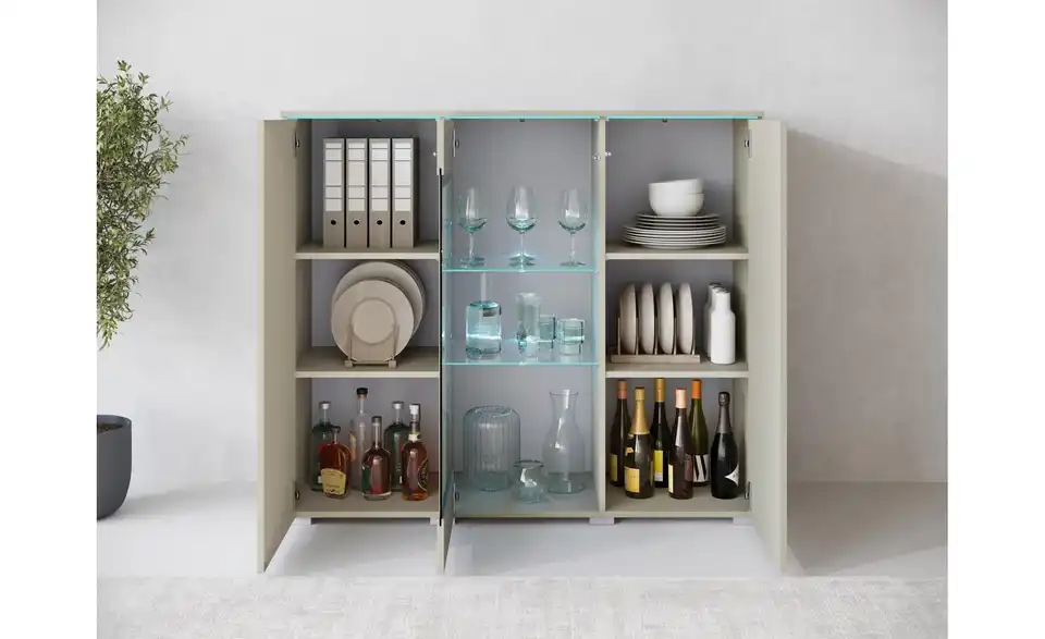 Highboard, geöffnet