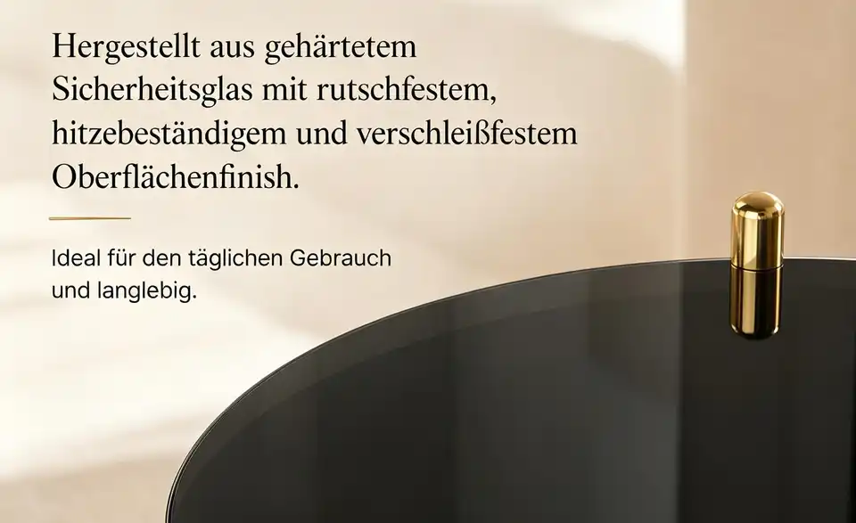 Beistelltisch, Bild mit Text