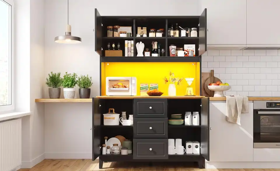 Buffet mit LED & App-Steuerung, in Wohnsituation