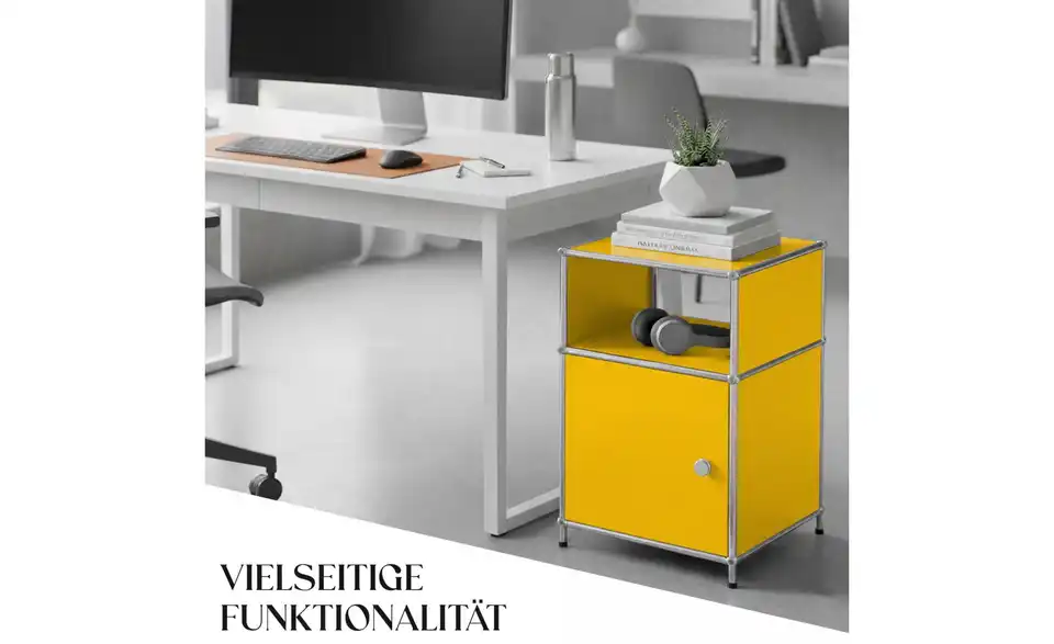 Floordirekt Metallregal, Bild mit Text