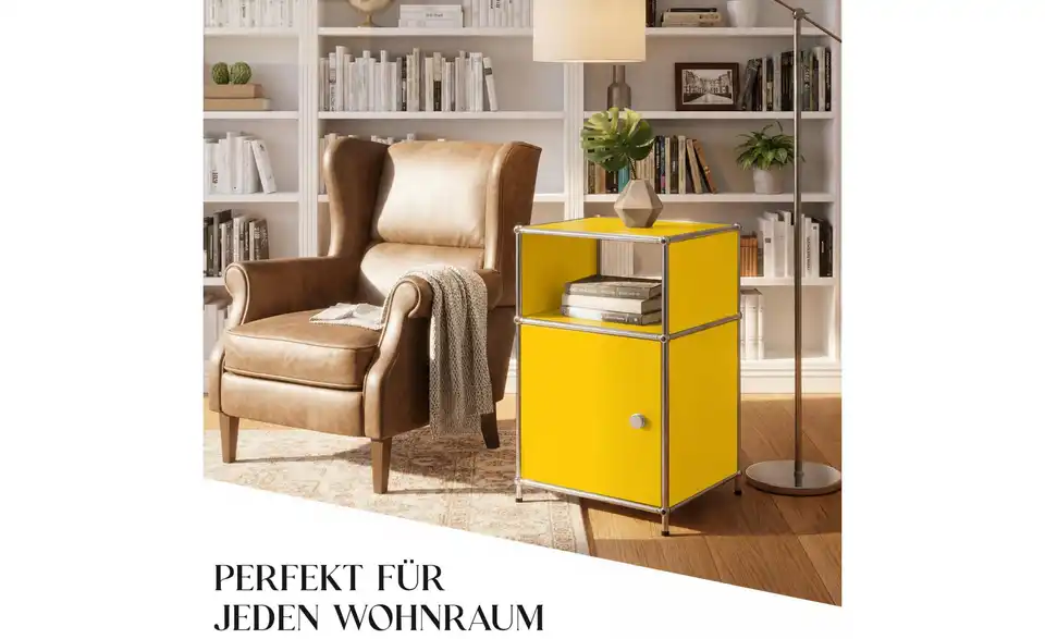 Floordirekt Metallregal, Bild mit Text