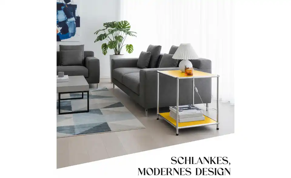 Floordirekt Metallregal, Bild mit Text