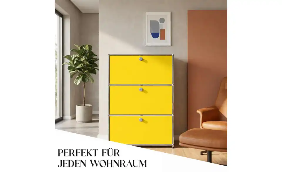 Floordirekt Metallregal, Bild mit Text