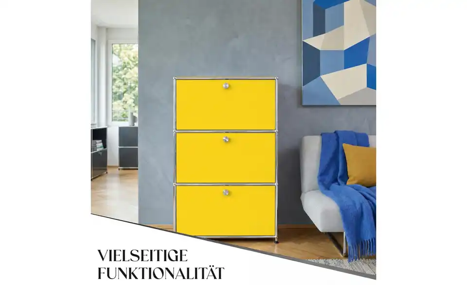 Floordirekt Metallregal, Bild mit Text