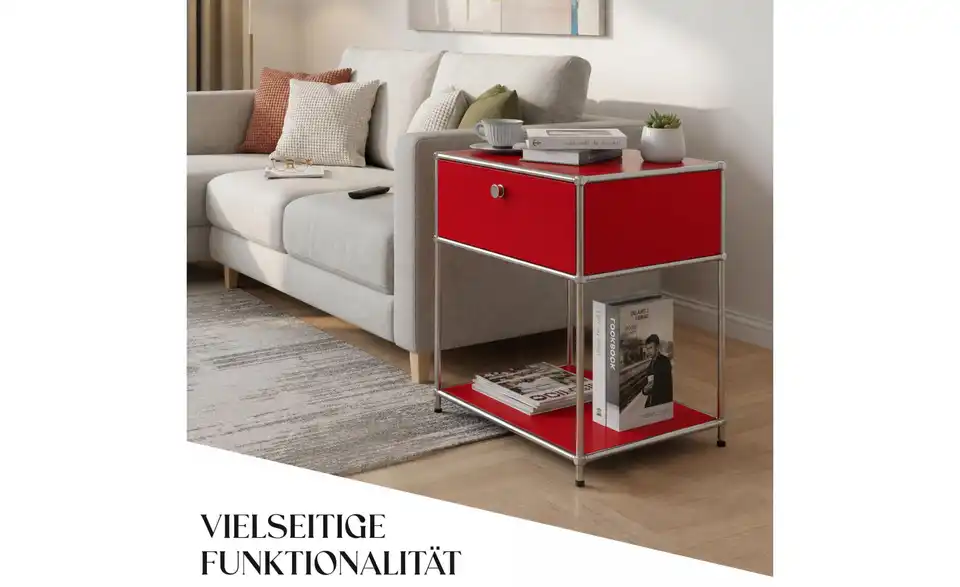 Floordirekt Metallregal, Bild mit Text