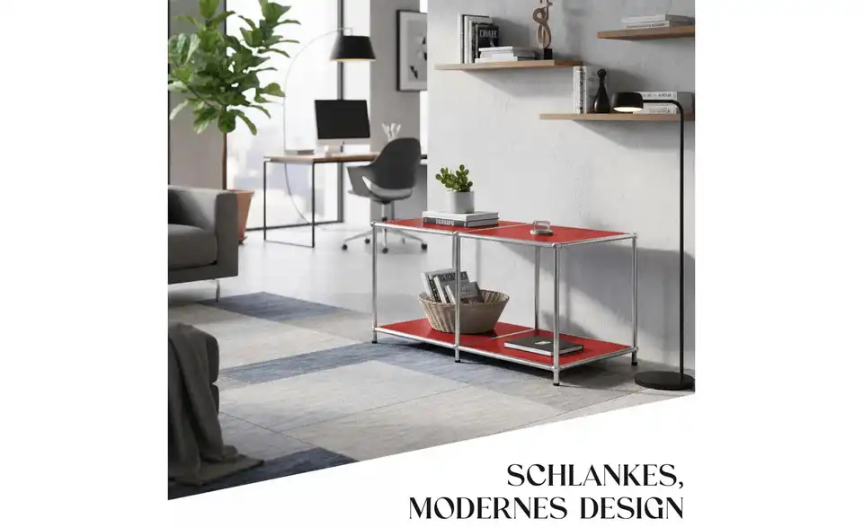 Floordirekt Metallregal, Bild mit Text