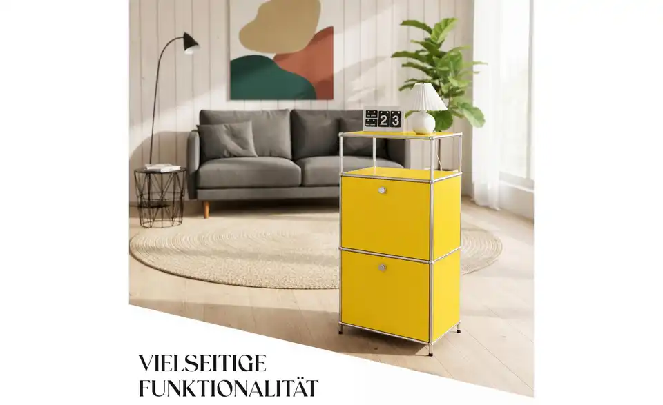 Floordirekt Metallregal, Bild mit Text