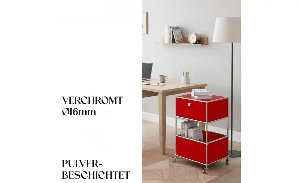 Floordirekt Metallregal, Bild mit Text