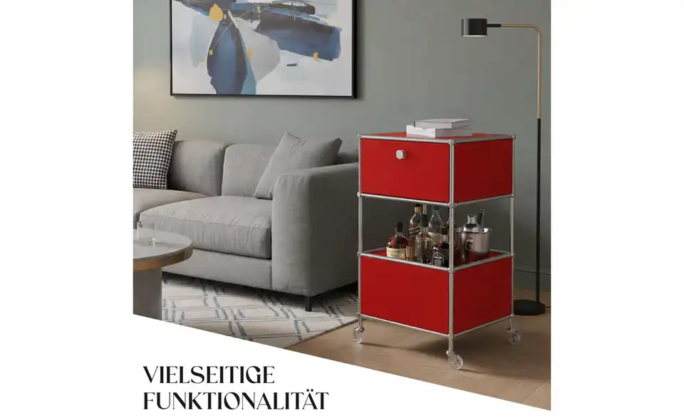 Floordirekt Metallregal, Bild mit Text