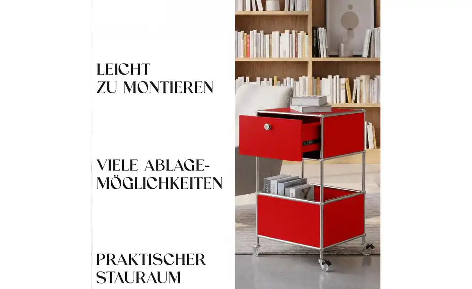 Floordirekt Metallregal, Bild mit Text