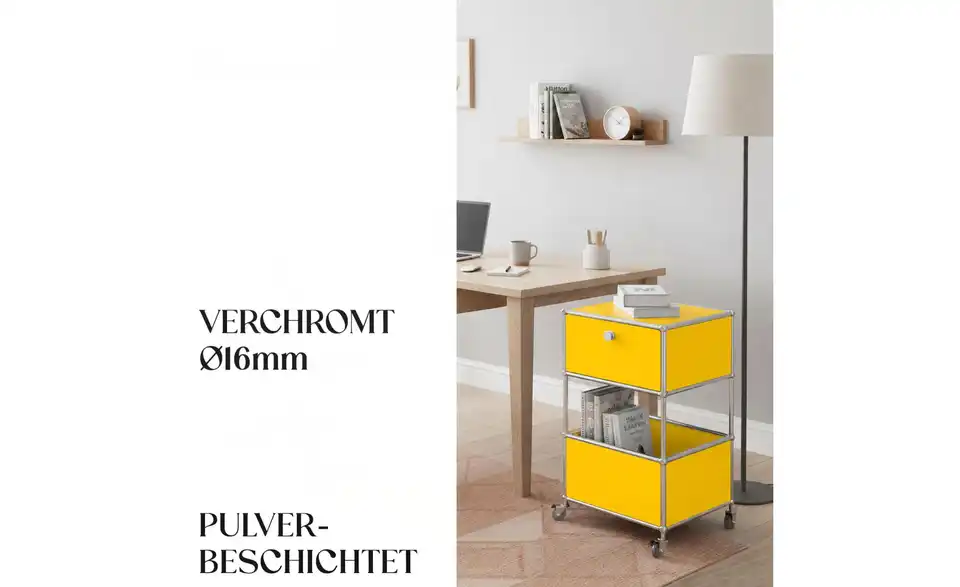 Floordirekt Metallregal, Bild mit Text