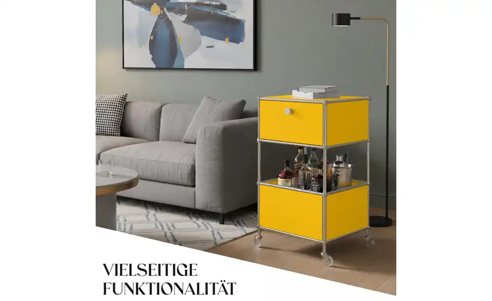 Floordirekt Metallregal, Bild mit Text
