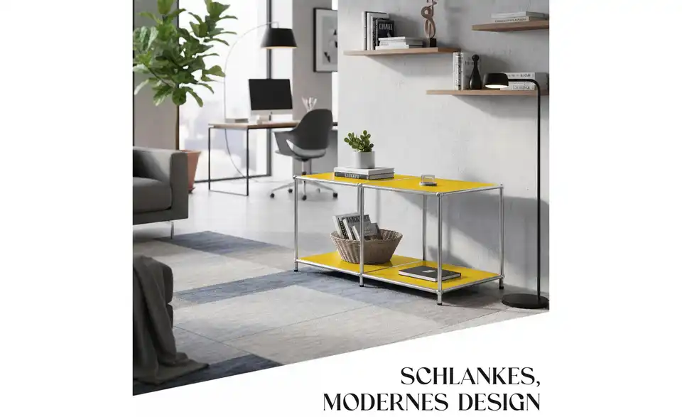 Floordirekt Metallregal, Bild mit Text