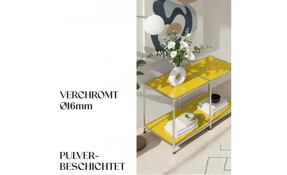 Floordirekt Metallregal, Bild mit Text
