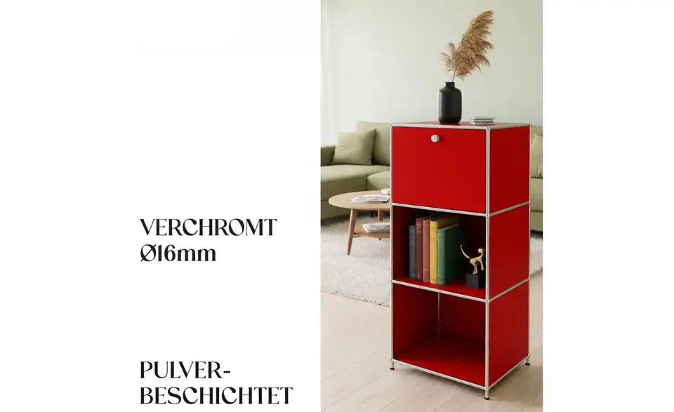 Floordirekt Metallregal, Bild mit Text