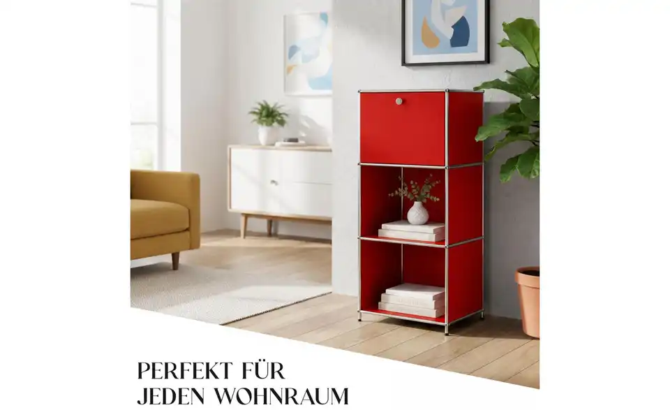 Floordirekt Metallregal, Bild mit Text