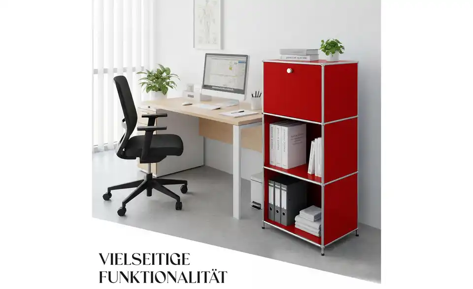 Floordirekt Metallregal, Bild mit Text