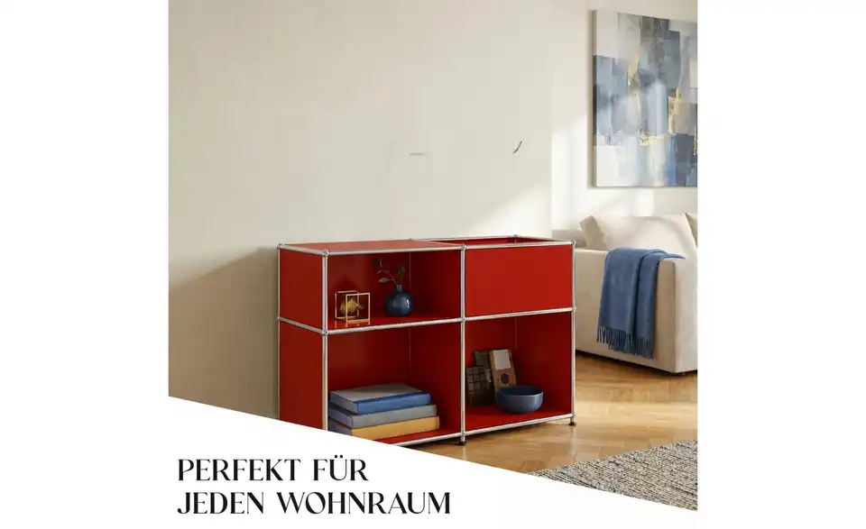 Floordirekt Metallregal, Bild mit Text