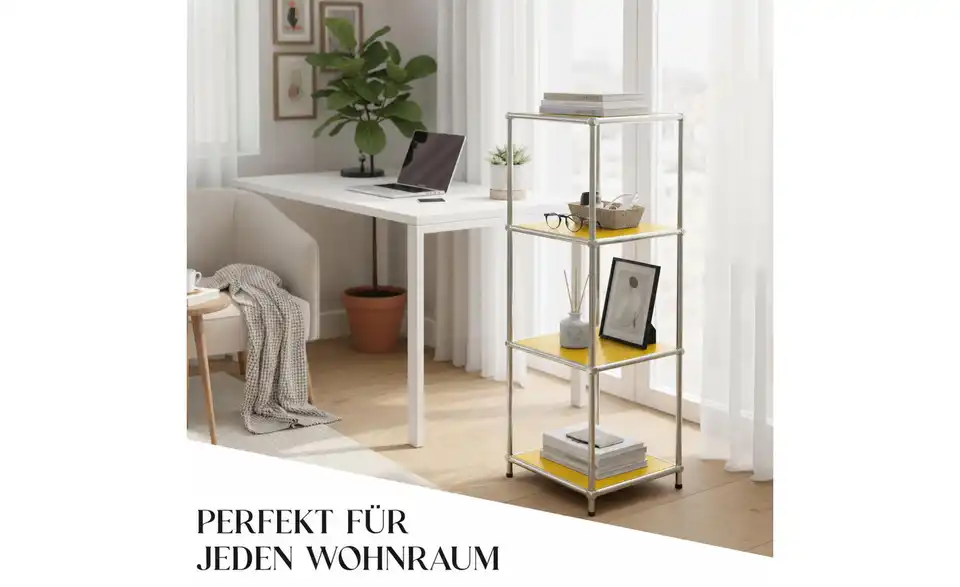 Floordirekt Metallregal, Bild mit Text
