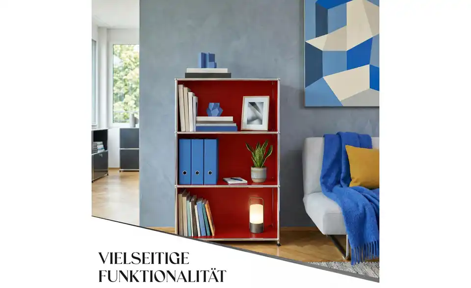 Floordirekt Metallregal, Bild mit Text